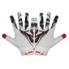 Exote Sports Youth Football Gloves American Reciever Villain Football Gloves for Adult Men Women and Boys with Super Sticky Silicone Grip Palms Ultimate Performance Boosters (White, Adult X-Large) view 2