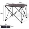 AoForce Camping Tables That Fold Up Lightweight with Carry Bag Aluminum Square Table Cross-Structure Design Foldable Table for Outdoor Picnic, Cooking(Black,69 * 69 * 56CM) view 2