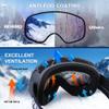 Revemo OTG Ski Goggles for Men Women, Snowboarding Ice Skating Goggles Winter Sports Goggles with UV, Anti Fog Over Glasses view 3