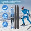 Snow Skis Protection Fabric Soft Sleeve Cover Wide Open,Adjustable Snow Skis Protector Cover,Fit in Snow Skis Storage Transport Protection,Gift for Snowboarders,Suitable for 155 to 170 Snowboards view 3