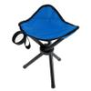 3-Legged Compact Camping Stool,600D Oxford Cloth Folding Tripod Chair,Mini Lightweight Portable Folding Seat,Picnic Stool for Camping Walking Fishing Travel Hiking Garden Beach (Blue) view 1