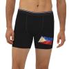 AIZBEGDLU The Philippines Flag Men's Briefs Soft Men's Boxer Briefs Black view 2