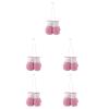 LUOZZY 10 pcs Mini Boxing Gloves Ornament Car Mirror Hanging Decoration Small Punching Gloves Pendant for Boxing Party Decor DIY Keychain Accessories - Pink view 2