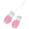 LUOZZY 10 pcs Mini Boxing Gloves Ornament Car Mirror Hanging Decoration Small Punching Gloves Pendant for Boxing Party Decor DIY Keychain Accessories - Pink view 3