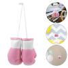 LUOZZY 10 pcs Mini Boxing Gloves Ornament Car Mirror Hanging Decoration Small Punching Gloves Pendant for Boxing Party Decor DIY Keychain Accessories - Pink view 4