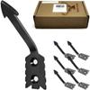 VMSIXVM European Deer Skull Mount Hanger, Euro Wall Mount Hanger for Deer Head and Other Smaller Animals, Skull Wall Hooker with Easy Install Kit for Indoor Outdoor