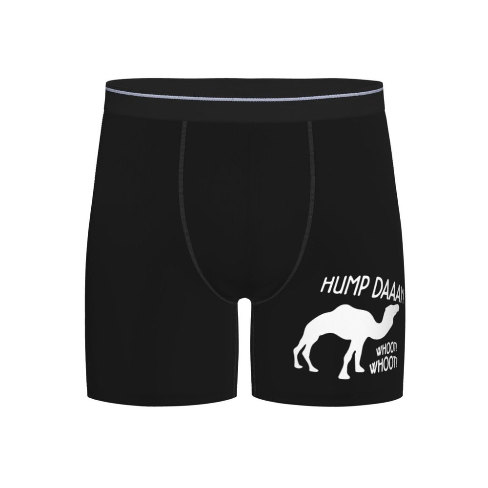 AIZBEGDLU Hump Day Men's Briefs Soft Men's Boxer Briefs Black