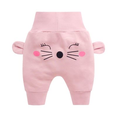 Unisex Baby Fleece Pants High-Waisted Thick artoon Pants with Cute 3D Animal Patterns Hiphop Pants Cotton (F, 80)