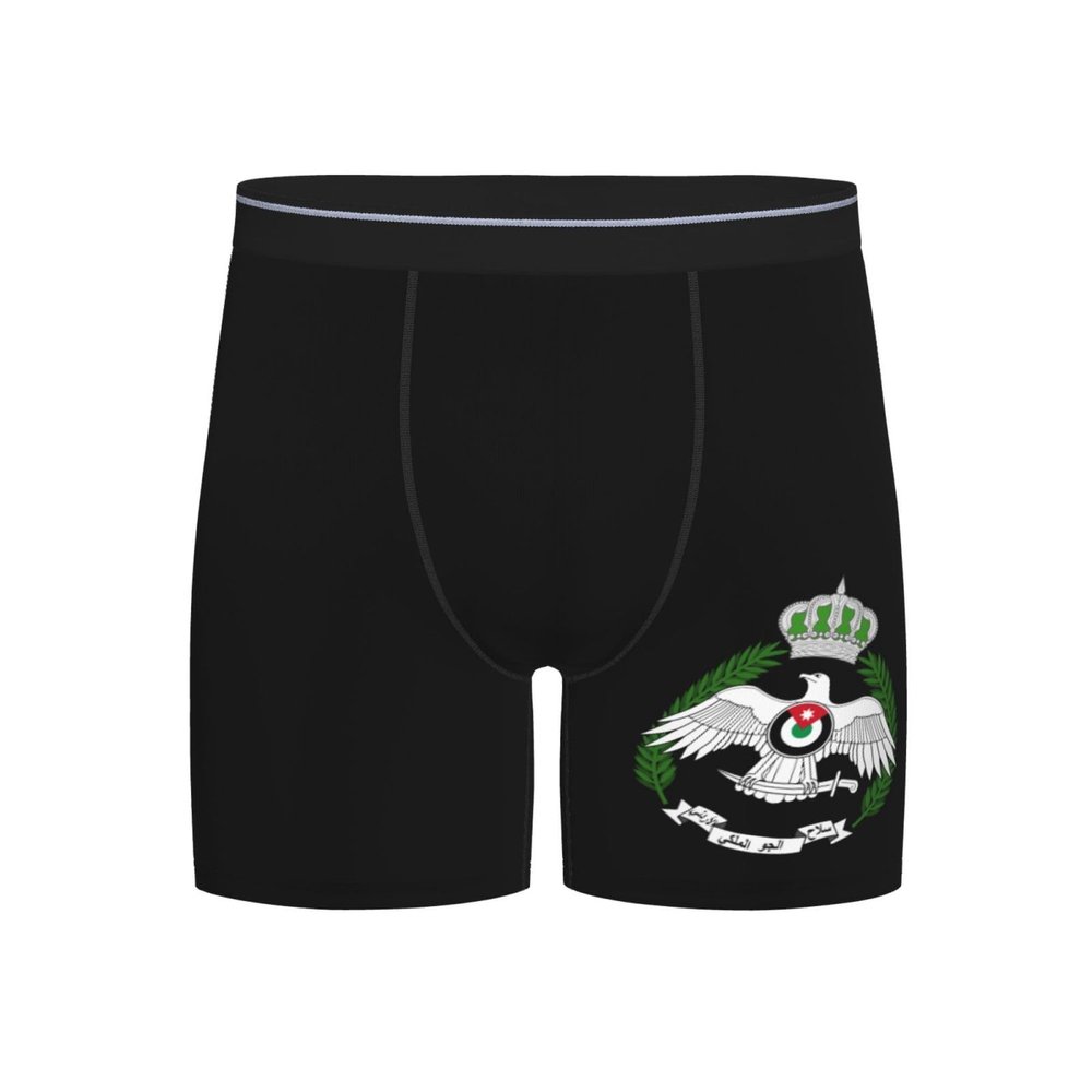 AIZBEGDLU Royal Jordanian Air Force Men's Briefs Soft Men's Boxer Briefs Black