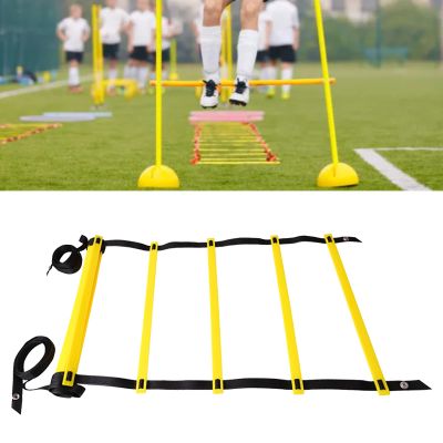 Ladder, Training Equipment, Soccer Training Equipment, Footwork Exercise Ladder Improving Coordination Obstacle Speed Fitness Training Ladder (7 Meters 13 Rung)