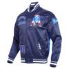 Pro Standard Men's Navy New England Patriots Sublimated Satin Full-Snap Jacket view 2