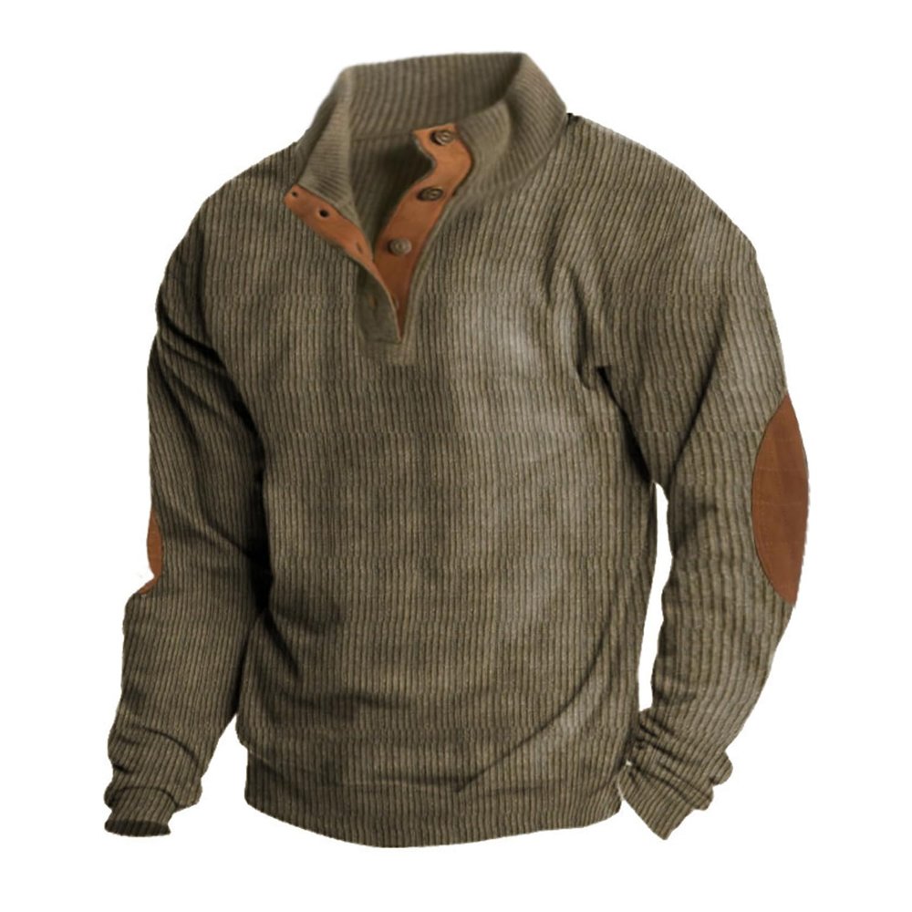 Dudlle Men's Sweaters, Dudlle Men's Sweaters, Outdoor Casual Cable Knit Pullover (Military Green,5XL)