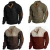 Dudlle Men's Sweaters, Dudlle Men's Sweaters, Outdoor Casual Cable Knit Pullover (Military Green,5XL) view 4