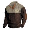Dudlle Men's Sweaters, Dudlle Men's Sweaters, Outdoor Casual Cable Knit Pullover (Coffee color - A,XXL) view 1