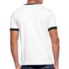 Spreadshirt Camp Walden Twin Costume Halloween Movie Costume Men's Ringer T-Shirt, 2XL, White/Black view 3