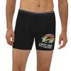 AIZBEGDLU of Course I Cum Fast I Got Fish to Catch Men's Briefs Soft Men's Boxer Briefs Black view 2
