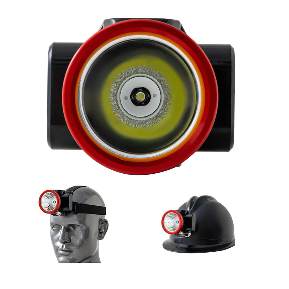 BAIYITONGDA Rechargeable Mining Headlight LED Superbright Mining Headlamp, Hard Hat Searchlight,Waterproof Headlight Explosion Proof Cap Miner Lamp