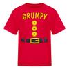 Spreadshirt Grumpy Dwarf Group Halloween Costume Family Costume Kid's T-Shirt, XL, red view 1