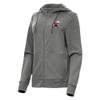 Antigua Women's Heather Charcoal Cleveland Browns Seeker Full-Zip Hoodie Jacket