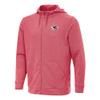 Antigua Men's Heather Red Kansas City Chiefs Effortless Full-Zip Hoodie view 1