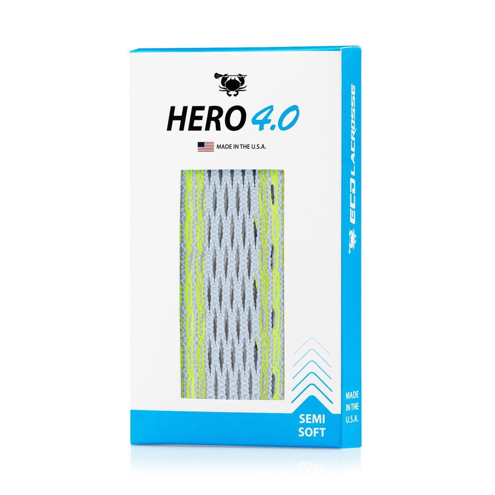 ECD Lacrosse Hero 4.0 Mesh (Neon Yellow Storm Striker Semi-Soft)
