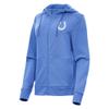 Antigua Women's Heather Royal Indianapolis Colts Seeker Full-Zip Hoodie Jacket view 1