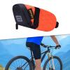 Aosekaa Bike Saddle Bag Cycling Tail Bag Portable Waterproof,Lightweight Bicycle Bag Under Seat Bag for Road Bicycle Biking, Orange view 2