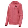 Antigua Women's Heather Red Tampa Bay Buccaneers Seeker Full-Zip Hoodie Jacket