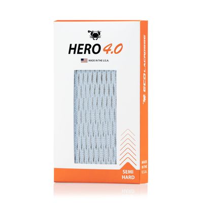 ECD Lacrosse Hero 4.0 Mesh (White Semi-Hard)