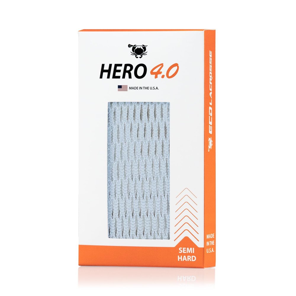 ECD Lacrosse Hero 4.0 Mesh (White Semi-Hard)