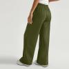 Wide Leg Sweatpants Women Baggy Drawstring High Waisted Athletic Joggers Comfy Lightweight Golf Pants with Pockets Flare Pants Loose Sweat Pants Lounge Pants Straight Leg Sweatpants For Women view 3