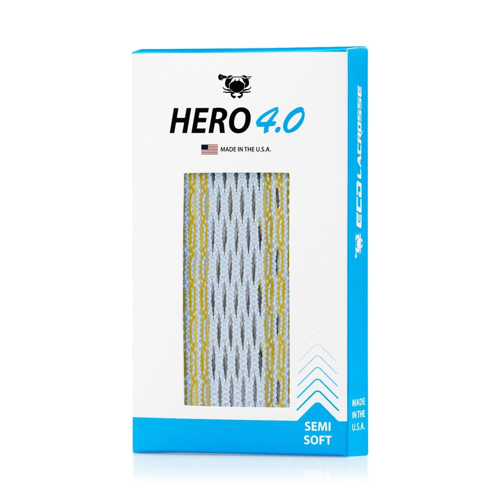 ECD Lacrosse Hero 4.0 Mesh (Golden Yellow Storm Striker Semi-Soft)