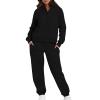 asntrgd Womens 2 Piece Outfits Casual Long Sleeve Sweatsuits Jogger Sets Half Zip Sweatshirts with Sweatpants view 1