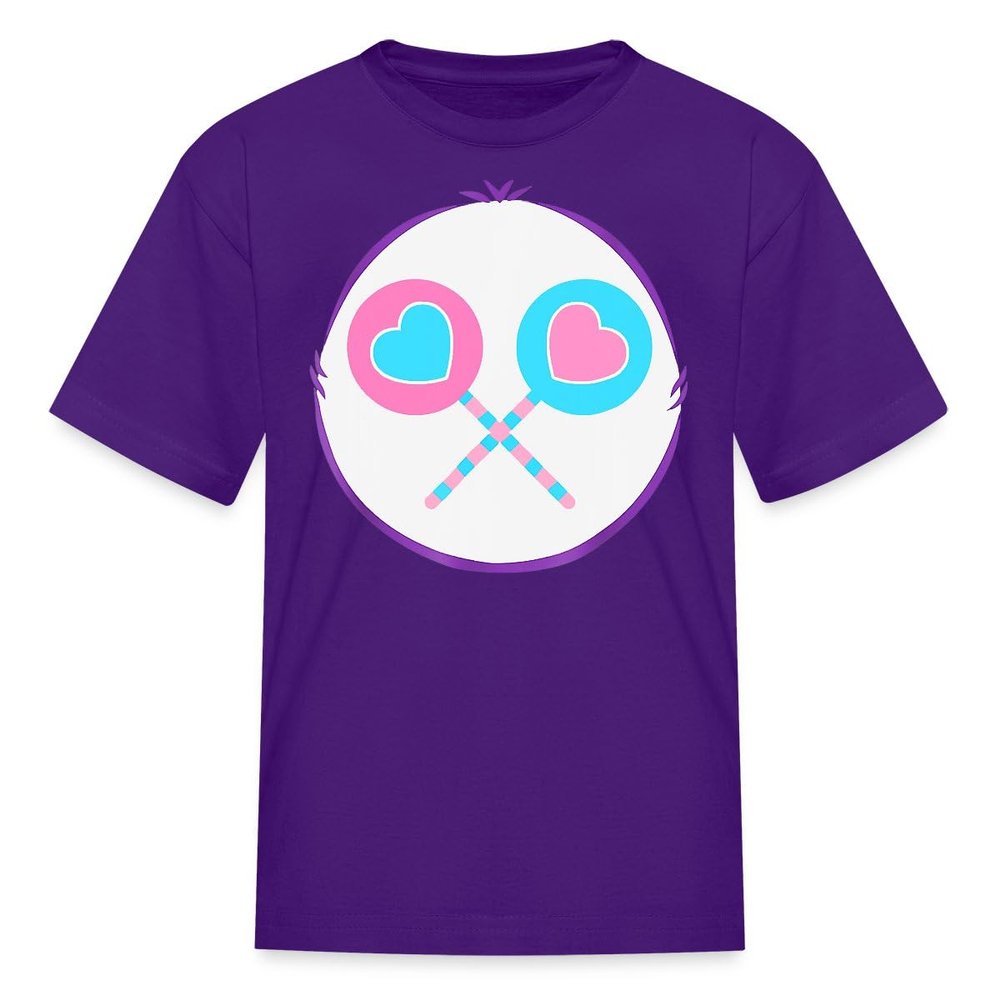 Spreadshirt Share Bear Halloween Costume Belly Kid's T-Shirt, M, Purple