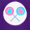 Spreadshirt Share Bear Halloween Costume Belly Kid's T-Shirt, M, Purple view 2
