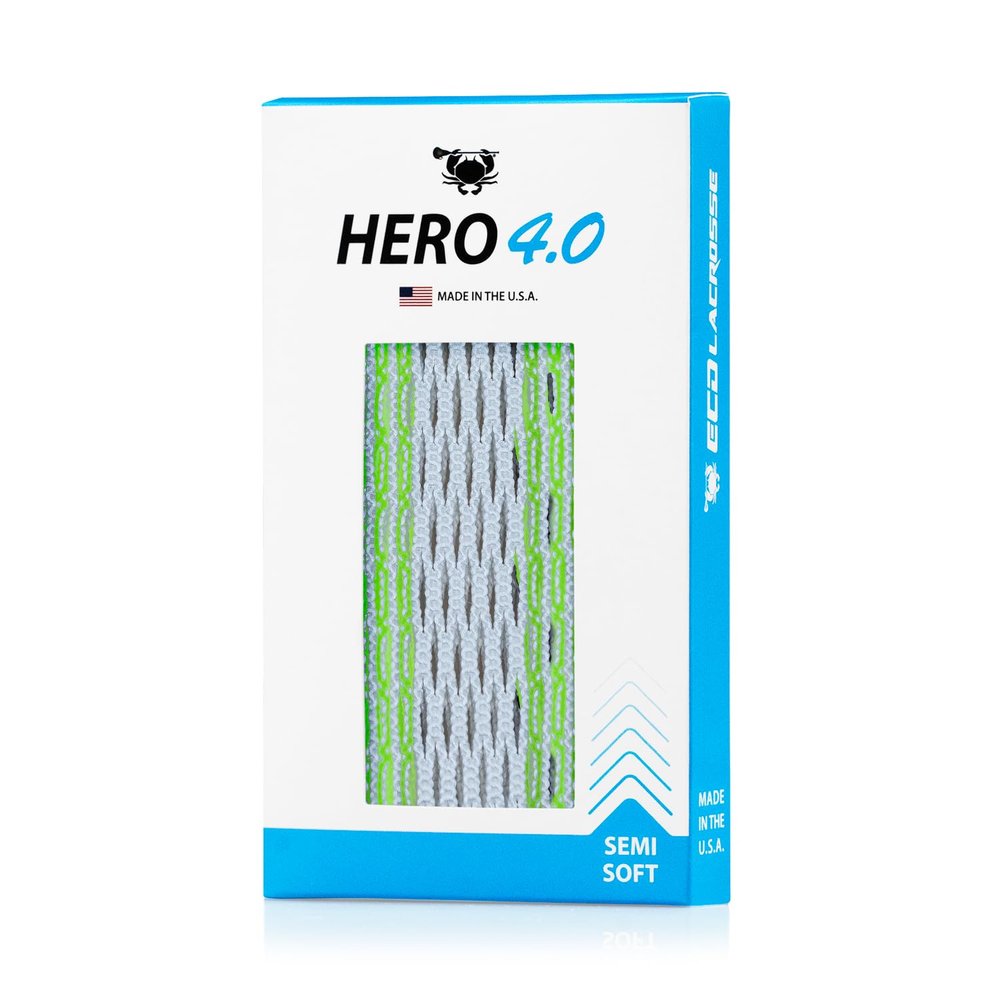 ECD Lacrosse Hero 4.0 Mesh (Neon Green Storm Striker Semi-Soft)