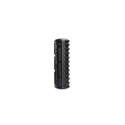 HomeStock Vibrating Foam Roller - Black Muscle Recovery Roller with Vibration & Storage - 19.5" Tri-Texture Massage Tool