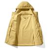 Akklian Hooded Rain Jacket Unisex Versatile Raincoat Softshell Camp Hiking Waterproof Windbreaker Jackets with Multi-pockets view 2