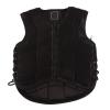 WGFOIP Equestrian Vest with One Piece Armor, Extended Padding, and Curved Outline Design, Black Protective Waistcoat for Shock Reduction, Equestrian (M) view 1