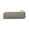 Customized Full Grain Genuine Leather Pencil Case Pencil Bag Pouch With Zipper Pen Holder Portable Stationery Bag Cosmetic Organizer Bag for Men Women Businessmen Artists Home Office (Ash Grey) view 1
