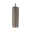 Customized Full Grain Genuine Leather Pencil Case Pencil Bag Pouch With Zipper Pen Holder Portable Stationery Bag Cosmetic Organizer Bag for Men Women Businessmen Artists Home Office (Ash Grey) view 3