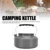 Camping Kettle, 1.1L Capacity Aluminum Alloy Tea Kettle Hanging Pot Heat Resistant Lightweight Portable Camp Tea Coffee Pot for Camping, Hiking, Outdoor Activities view 2