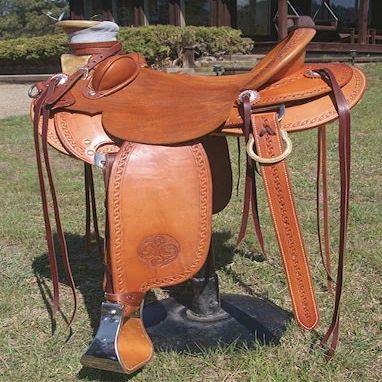 BNB International Handmade Wade Tree A Fork Roping Ranch Work Premium Western Saddles for Horses Leather Equestrian Trail Horse Saddles Tack Size: 10"-18" inches Seat Available MO115 (12.5)