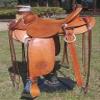BNB International Handmade Wade Tree A Fork Roping Ranch Work Premium Western Saddles for Horses Leather Equestrian Trail Horse Saddles Tack Size: 10"-18" inches Seat Available MO115 (12.5) view 1