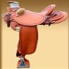 BNB International Handmade Wade Tree A Fork Roping Ranch Work Premium Western Saddles for Horses Leather Equestrian Trail Horse Saddles Tack Size: 10"-18" inches Seat Available MO122 (12) view 1