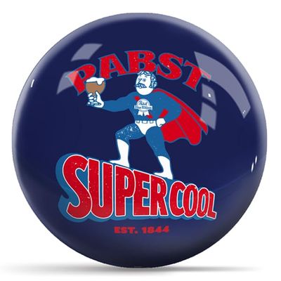 On The Ball Bowling Pabst Supercool Blue 15lb