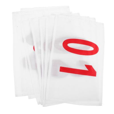 COOLHIYA 10sheets Race Bibs of Bib Numbers Made of Polyester Cotton for Athletes Referees and School Sports Activities