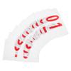 BIUDECO 10 Sheets Polyester Cotton Race Bibs Bib Numbers for Sports Games for Athletes Referees view 1