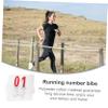 BIUDECO 10 Sheets Polyester Cotton Race Bibs Bib Numbers for Sports Games for Athletes Referees view 2