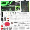601-Piece Fishing Gear Accessories Kit, [2025 NEW] Tackle Box with Pliers, Fish Lip Grips,Tackle Storage Trays, Hooks, Weights, Jig Heads, Swivels, 21 Pre-Made Rigs Fishing Gear for Lures Fishing view 1